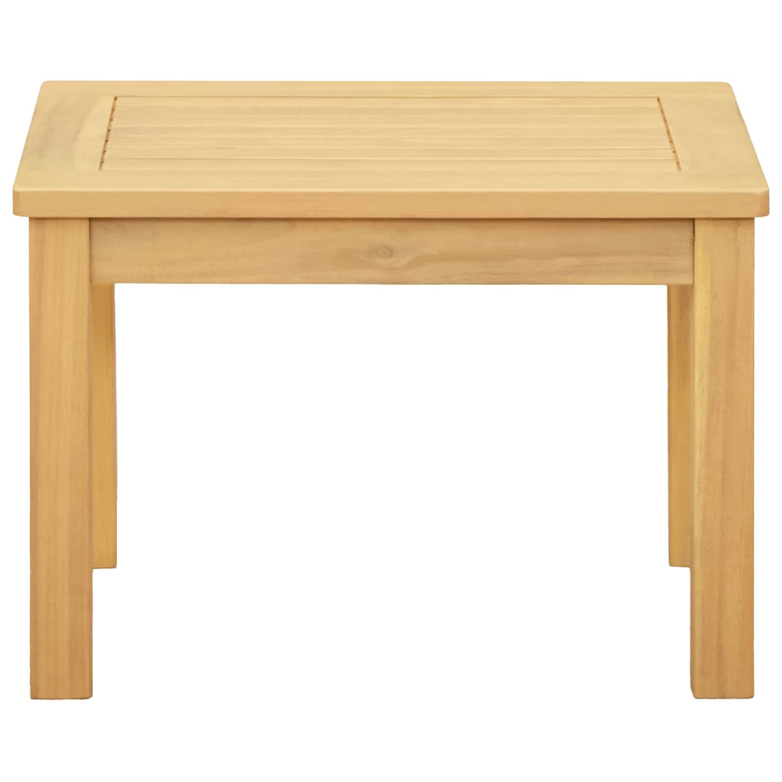vidaXL Stolik kawowy Jasna akacja 50 x 35 x 36 cm Lite Drewno Akacji, Mebel Akacjowy, Rustykalny Stolik Kawowy, Niski Na Zewnątrz, Odporność na Warunki, Solidny Drewno
