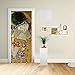 Adesivo Design porta - Klimt Il Bacio 2 - Gustav Klimt The Kiss (Lovers) Decorazione adesiva per porte arredo casa - stampa per Porta dimensioni personalizzabili -Stampa su PVC (CM 100X210)