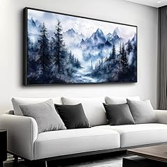 Forest Fog Black Framed