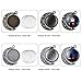24 Pieces Moon Rotation Double-Faced Round Bezel Blank 18 mm Pendant Trays, with 48 Pieces Jewelry Settings Trays for Jewelry Making DIY Accessories (Silver, Antique Bronze)