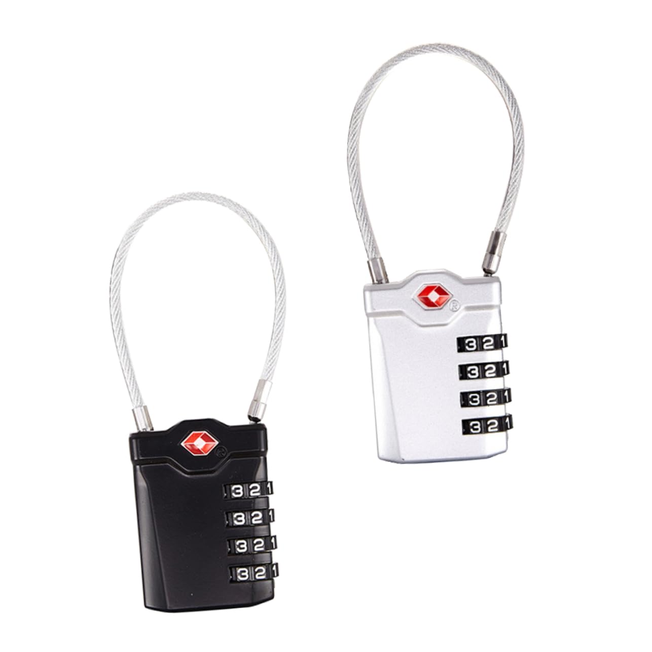 Cadenas à bagages verrous de valise indicateur rouge voyage mot de passe