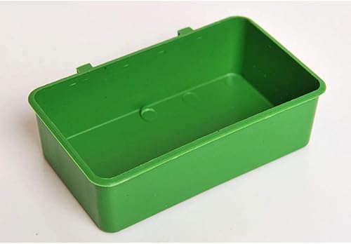 Miniatura 10 de Wontee Vasos de alimentación de semillas de pájaros, cuenco colgante de plástico para aves de corral, loro, paloma, periquito, jaula de periquitos