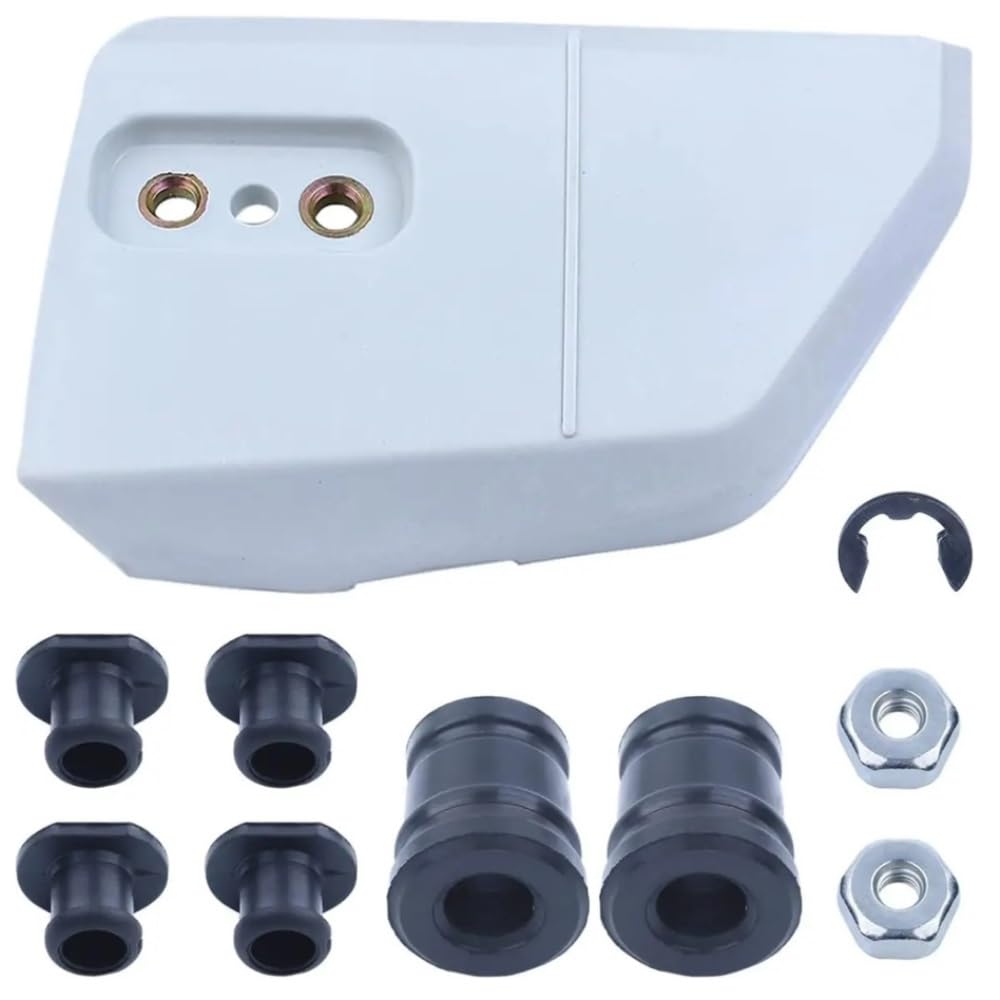Kit de cubierta de embrague de motosierra compatible con MS 170 180 250 con tapas de tapón de amortiguador, soporte de amortiguador 11236401705