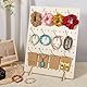 PH PandaHall 2 Packung Holz Stecktafel Präsentationsständer Mit 30 Metallhaken Schlüsselanhänger Präsentationsständer Für Verkäufer Event Verkaufswerkzeug Organizer 43x33cm
