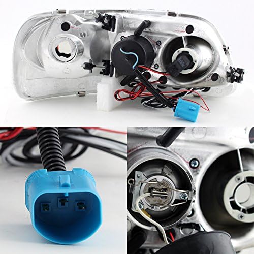 AKKON - For 1997-03 Ford F150 | 04 F150 Heritage| 97-99 F250 Light Duty Black Smoked LED Headlights & Taillights