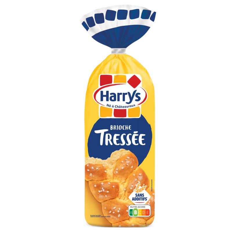 HARRYS - Brioche Tressée À La Main Sans Additifs 500G - Lot De 4 - Vendu Par Lot
