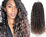 6Packs Aipin New Goddess Locs Crochet Hair 18 Inch River Locs Boho Hippie Locs Wavy Crochet With...