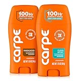 Carpe Deodorant Antiperspirant Men's Variety Pack - 100 Hour Sweat & Odor Control - Men's Clinical Deodorant - Antiperspirant for Excessive Sweating - Sandalwood & Clean Sport