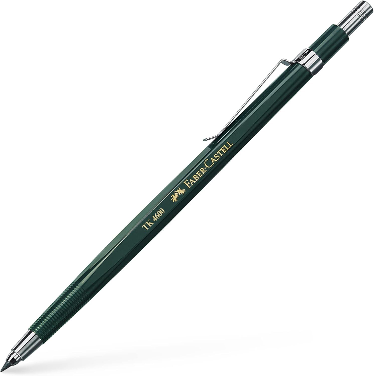 Faber-Castell 134600 - Portaminas TK 4600, grosor de las minas 2 mm, HB, incluye afilador en el botón de cierre (con minas y afilador, 1 unidad (paquete de 1))