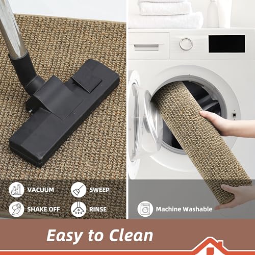 Beqhause Dirt Trapper Door Mat 20 Inch X 32", Non-Slip Washable Doormats Entrance Mat, Dirt Resistant And Absorbent Welcome Mat thumb #5