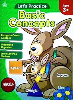 Staple Bound Let's Practice Basic Concepts Workbook Ages 3+ Book