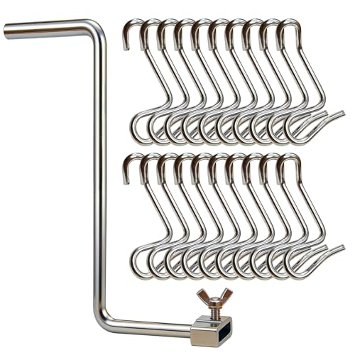 zuviuviz 20Pcs 6mm Fence Wire Tighteners 1/4 Barb Fence Tightener Clips and Tighteners Handle Barb Wire Fence Tool Fence Wire Tensioning Tool for Wire Fence Farm Garden