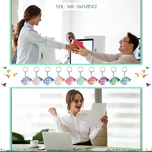 Porte-clés inspirant contre la perte de clés de bureau avec étiquette d'identification - 6