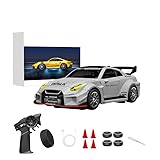 carrosserie rc 1/5 📦 Kit complet prêt à l'emploi : comprend un émetteur de style roue, 4 pneus de rechange, 4 barrières routières, un tournevis et un câble USB-C. > Portée de contrôle de 35 m pour une utilisation en intérieur/extérieur (taille compacte de 11,7 cm)