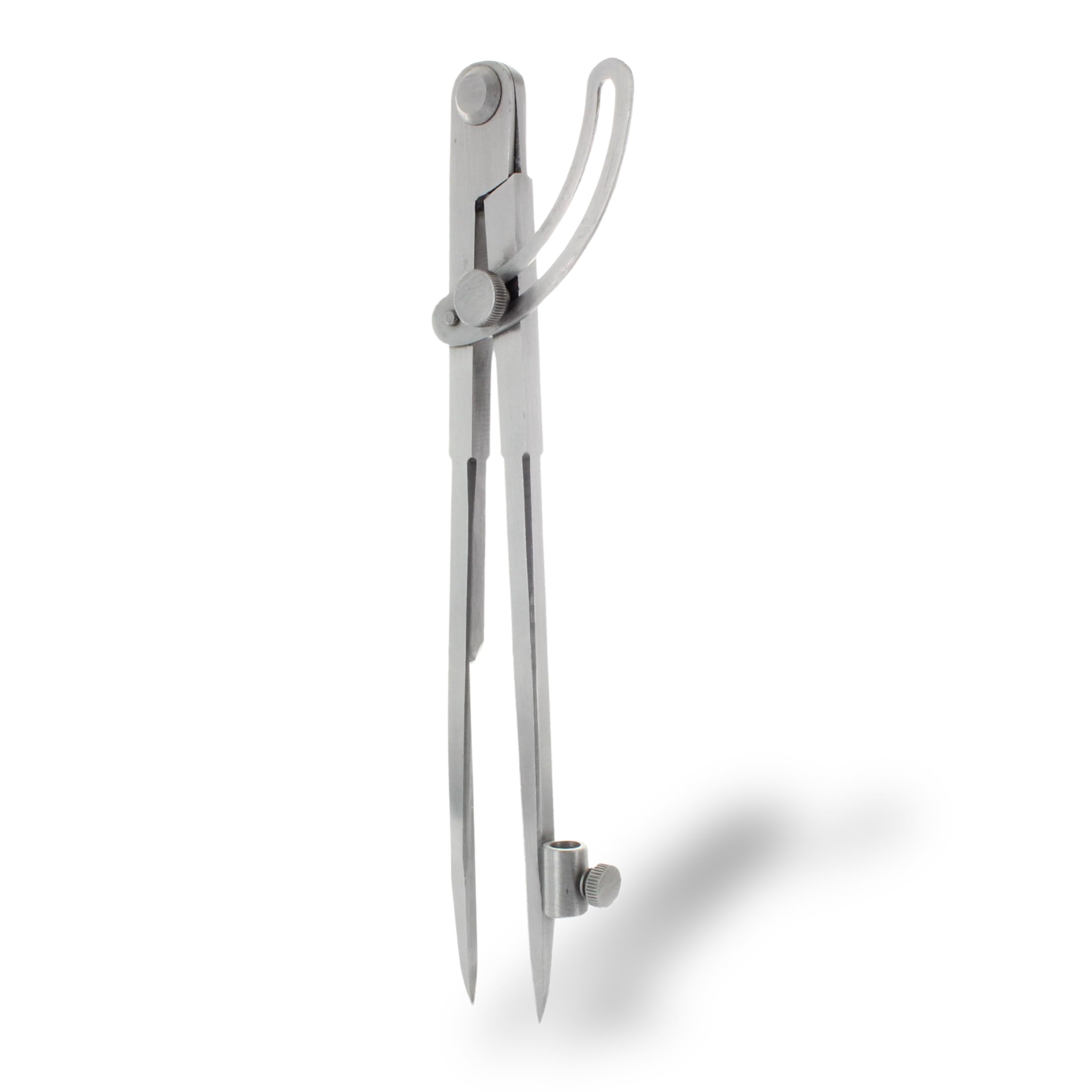 Compás de puntas - Compas carpintero con soporte para lápices y arco de ajuste, compas profesional de acero templado, 500 mm