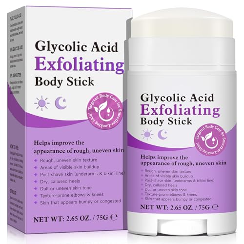 Glycolic Acid Exfoliating Body Stick Glycolic Acid & Salicylic Acid Helps Smooth Rough Skin Help Body Exfoliation