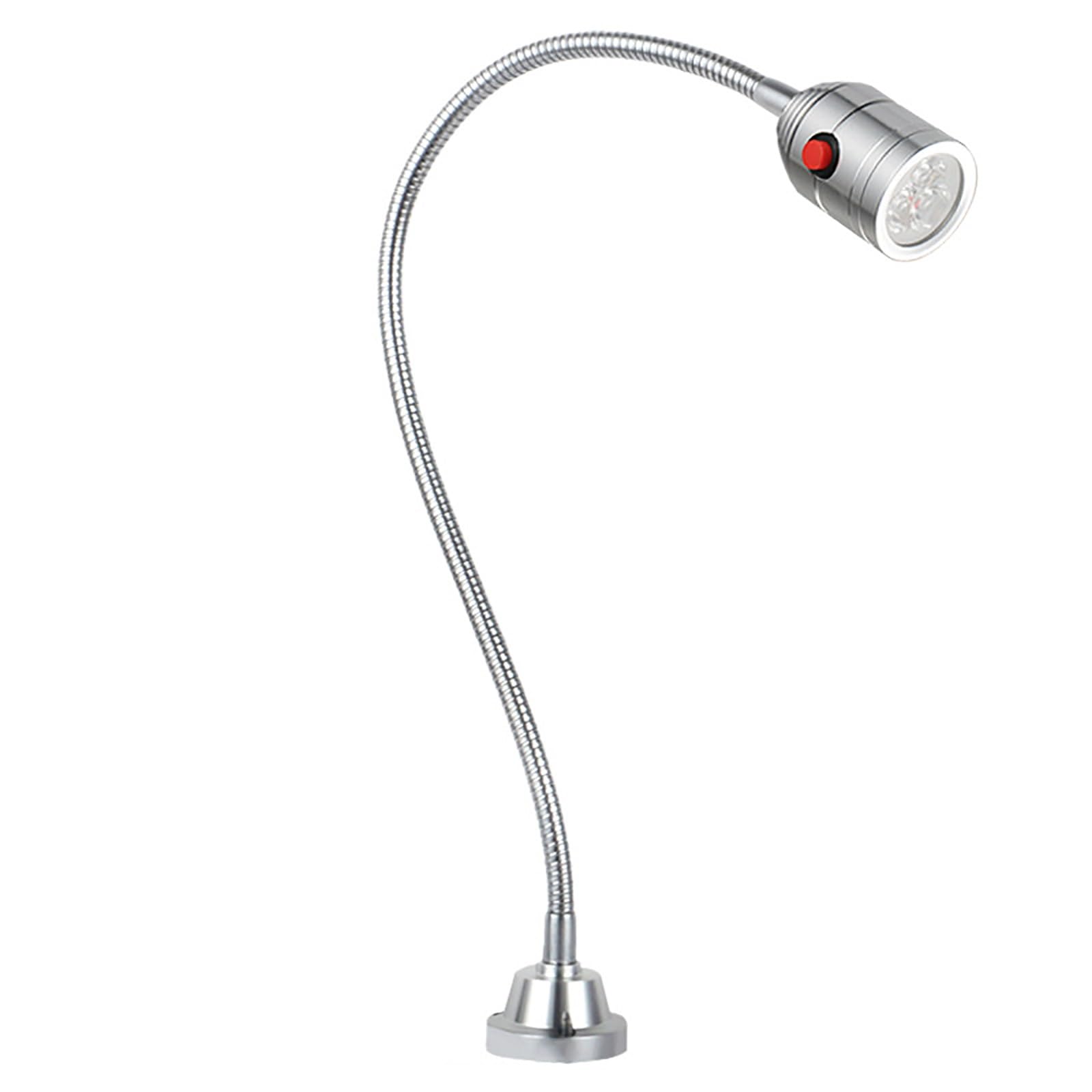 Lampada da lavoro magnetica, lampada a LED con collo d'oca flessibile e base magnetica for torni, banchi da lavoro, macchine da cucire, griglie, scrivanie da ufficio(1W,110-220V)