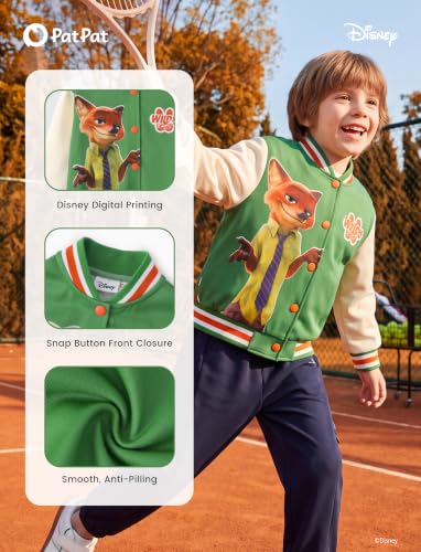 Image of Disney Marvel Bomber Jacket Spider Man Toy Story Cars Varsity Cardigan2-13Y | Officially Licensed Snap Button Coat,Fall Star Wars Graphic Cloth Top,Hulk Venom Stitch Mickey Lightning Mcqueen Kids Apparel