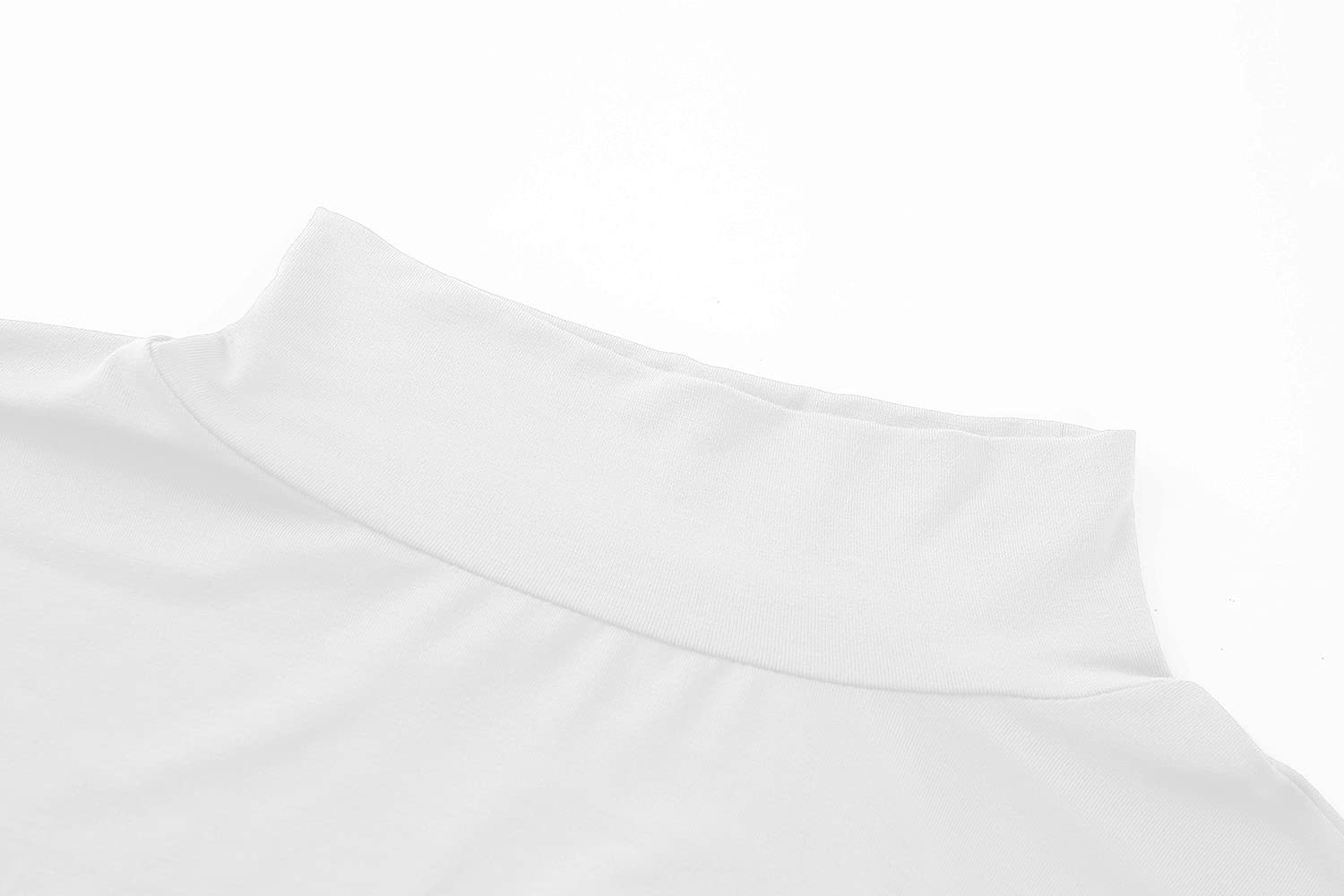 Kindcall Lightweight Mock Turtleneck Crop Tops Long Sleeve Casual Base Layer for Women