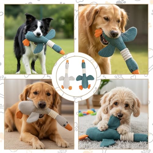JazRvr 2 Stück Hundespielzeug Unzerstörbar, Welpenspielzeug, Hundespielzeug, Anti Stress Ente Für Hunde, Speziell Für Hunde Konzipiert Und Für Alle Arten Von Hunden Geeignet