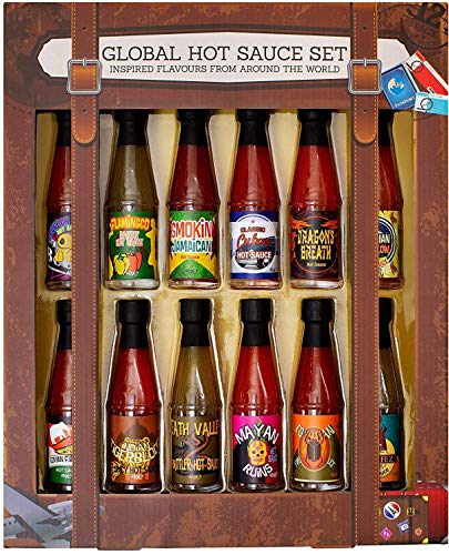 Modern Gourmet Foods, Set de Regalo Salsas Picantes Globales, pack de 12