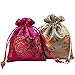 2500 Silk Brocade Sachet Candy Drawer Pouch Jewelry Travel Drawstring Coin Purse Bag H5.5 W4.3 12pcs/Set SND007S