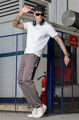Image of Men's Stylish Cargo Pants | Slim Fit | Multi-Pocket Utility Trousers | Durable & Comfortable Fabric | Casual, Travel & Outdoor Wear
