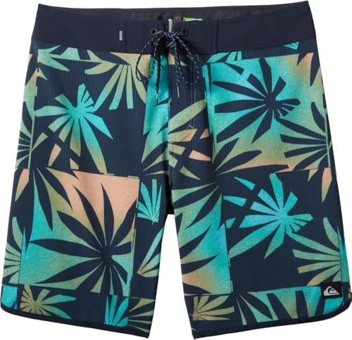 Boardshorts Quiksilver Highline Scallop 19 pour homme short de bain navy