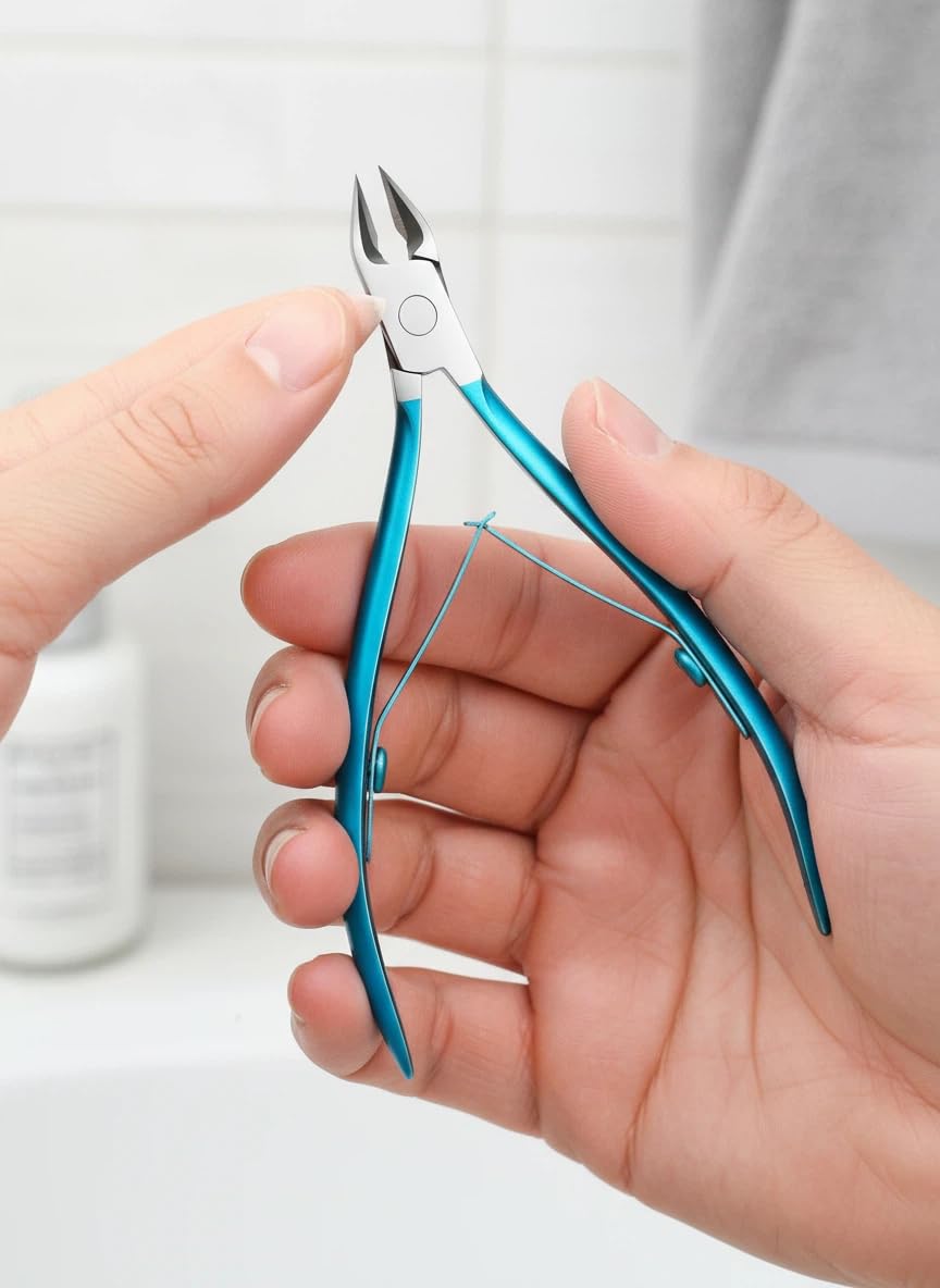 Ingrown Toenail Clipper Stainless Steel Slant Blade Thick Nail Cutter for Foot Care Pedicure