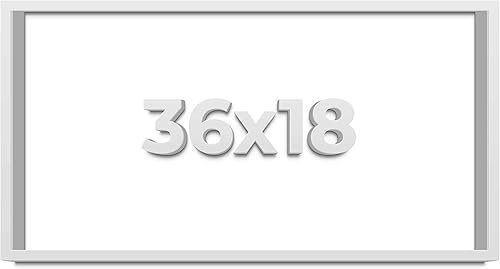 Vista 108 de Caja de sombra de 20 x 8 pulgadas, marco contemporáneo blanco – Tamaño interior 20 x 8 x 1 pulgada de profundidad – Este marco blanco está hecho