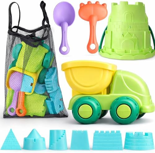 TOY Life Beach Sand Toy Set with Dump Truck & Bucket, Ages 3-5