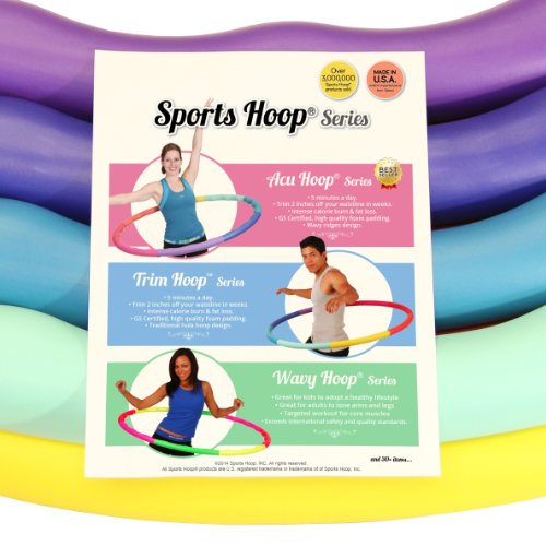 image for Sports Hoop Weighted Hula Hoop, ACU Hoop 5L - 4.9 lb Large, Weight Los