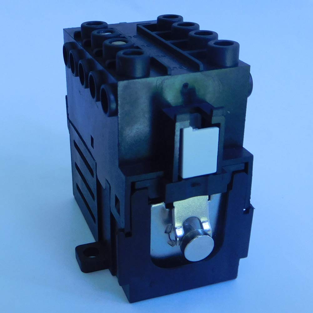 KEDU JD4 - Relè elettromagnetico industriale a 10 poli, interruttore elettromagnetico con protezione da interruzione di corrente e bassa tensione, 5 NO 400 V 16/12/8 A 50 Hz