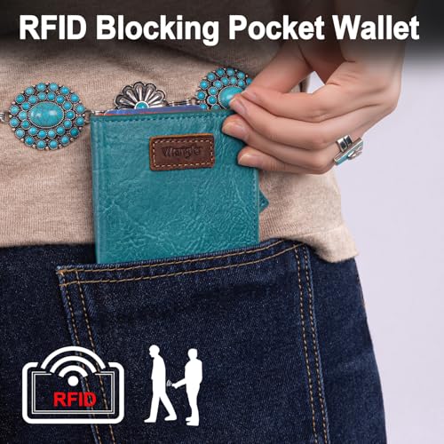 Image of Montana West X Wrangler Small Minimalist Wallets for Women Slim Thin Wallet Card Cases Money Organizer Thin Mini Pocket Wallet with Rfid Lining and A Coin Purse