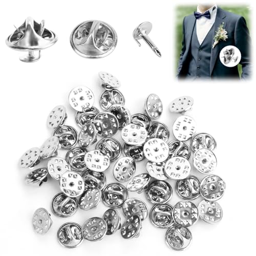 Schmetterling Pin Clutch,50 Stück Verschlüsse Butterfly Clips Pin,Schmetterling Kupplung,Pin Verschluss für Crafts Schmuck DIY Herstellung