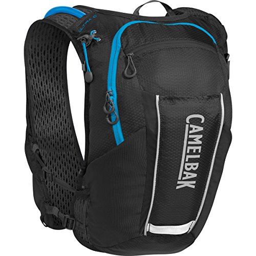 CamelBak Ultra 10 Crux Reservoir Hydration Vest, Black/Atomic Blue, 2 L/70 oz