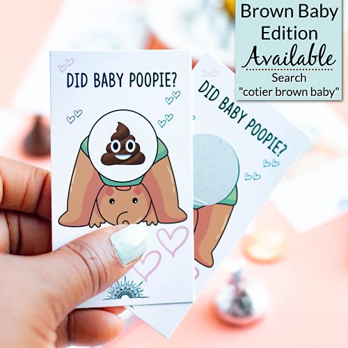 Cotier Brand Did Baby Poopie - Baby Shower Game Scratch Off For Boy Or Girl, 30-Pack, Emoji Lottery Ticket Activity Idea With 2 Winners - Gender Reveal, Diaper Raffle Or Ice Breaker #TOP7