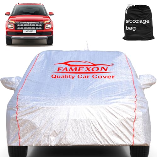 Image of Hyundai Venue Car Cover Waterproof with Free Bag and All Weather for Car Cover,100% Waterproof Outdoor Car Covers Rain Snow UV Dust Protection. Custom Fit