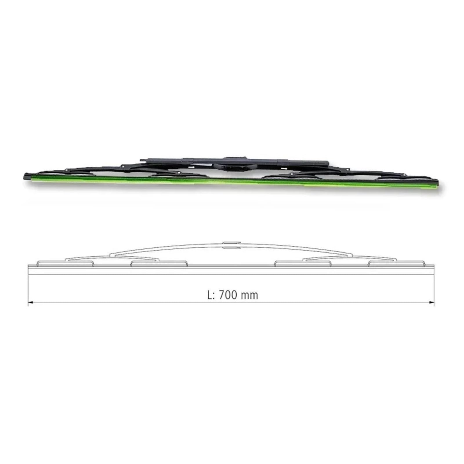 Escobillas Limpiaparabrisas Para DAF Camiones 2PC 700mm Escobilla Limpiaparabrisas Con Chorro Largo 0911212S2 1542873S2 1542874 1542876 911212S2 Limpiar Ventanas
