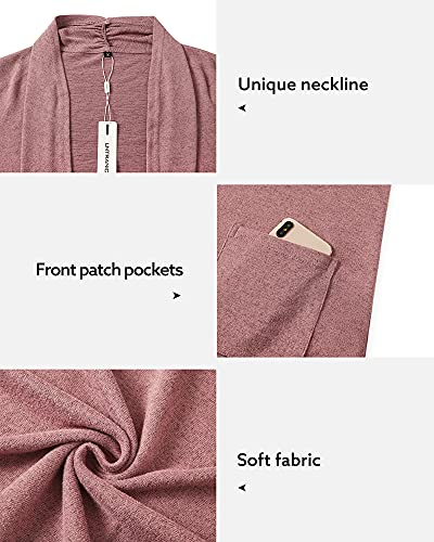 Image of ULTRANICE Cardigan Sweaters Womens Fashion 2025 Spring Lightweight Long Sleeve Casual Tops Clothes Outfits with Pockets