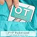 Occupational Therapy Reference Pocket Guide - Must Have OT Resource 32 Pages Quick Tips for OT Student, Occupational Therapy Gifts Therapist Gift for Women Pocket Sized 3