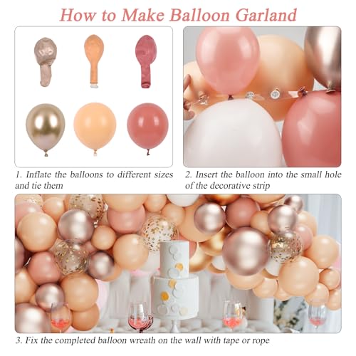 Rubfac SERONLINE2021101113 Blush Balloons Garland Arch Kit thumb #3