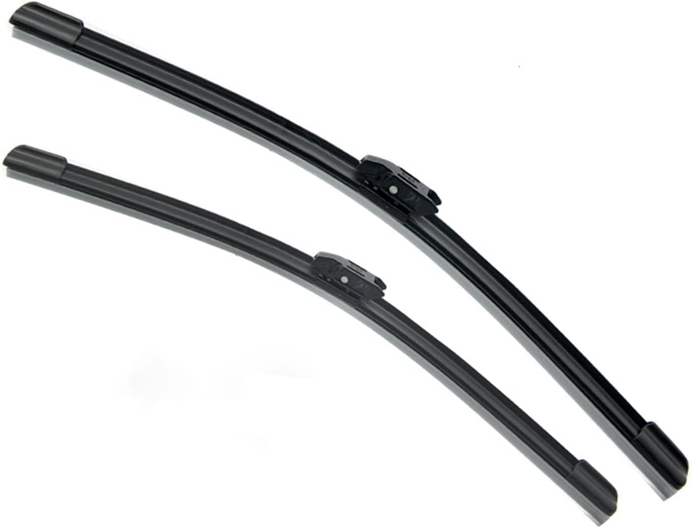 RESKIU Car Front Windshield Wiper Blade Set Replacement for Dacia Duster Mk2 2017 2018 2019 2020, All Season Windscreen Wipers Quiet Easy Installation