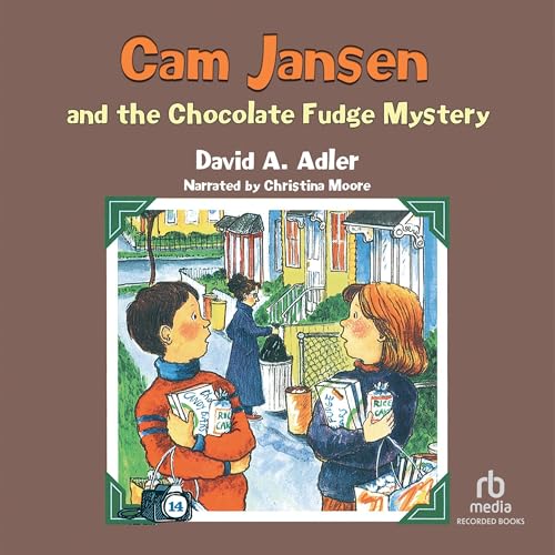 Diseño de la portada del título Cam Jansen: The Chocolate Fudge Mystery