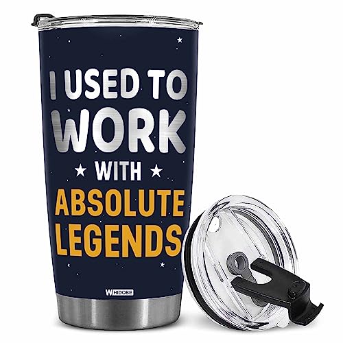 WHIDOBE Gift For Leaving Coworker - I Used To Work With Absolute Legend - Retirement Gifts - Leaving Gifts for Boss, Colleague - Going Away, Farewell Goodbye Workplace Gift For Coworker