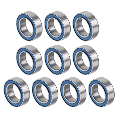 QUARKZMAN MR106-2RS 6x10x3mm Kugellager x 10Stk Chromstahl für Maschinen und Werkzeuge Doppelt versiegelt gute Tragfähigkeit Verschleißfestigkeit Blau