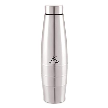 Attro Aqua Stainless Steel Water Bottle (1000 ml, Silver) at Rs. 249