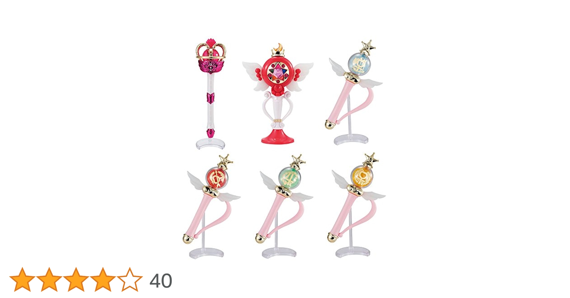 セーラームーン　スティック&ロッド　４本セット 美少女戦士セーラームーン スティック＆ロッド4｜ガシャポン