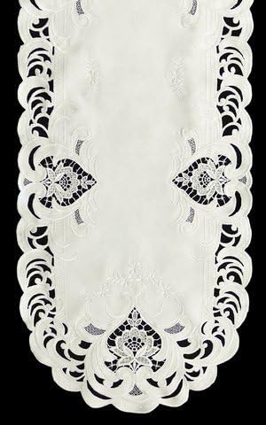 SinobriteH7889-1 Ivory Elegance Round Doily, 24 in.