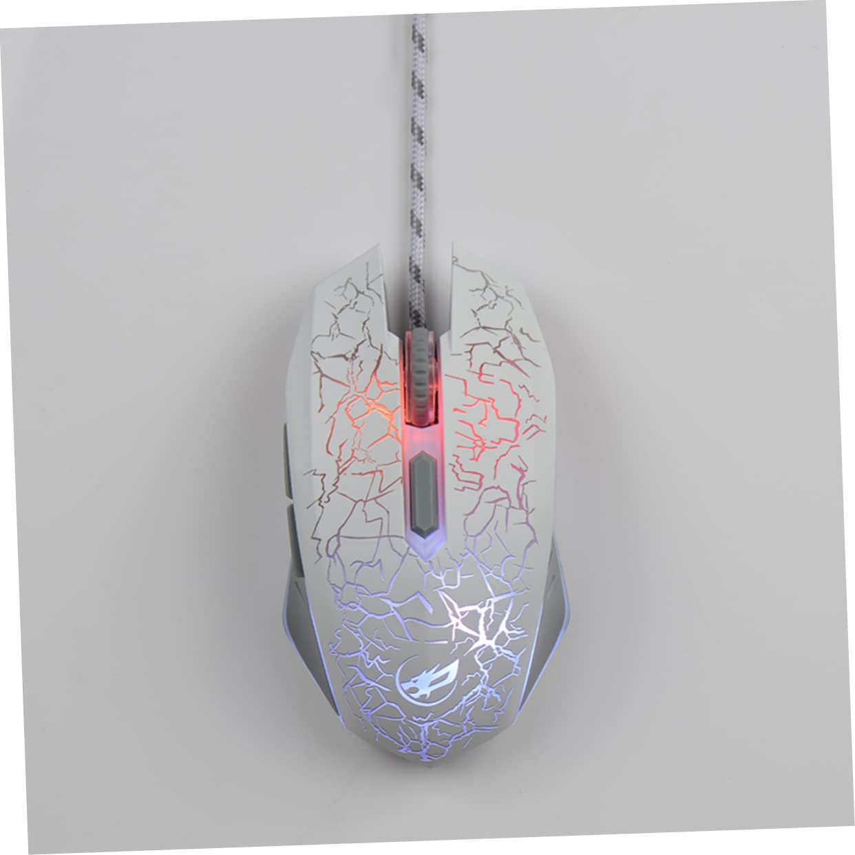 Gadpiparty 2pezzi Mouse Ottico Usb Per Gaming Con Impostazioni Dpi Pulsanti e Illuminazione Rgb Per Pc e Laptop Bianco